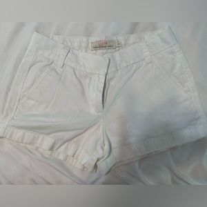 White shorts from J. Crew